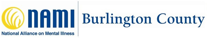 NAMI Burlington County blue & Gold logo
